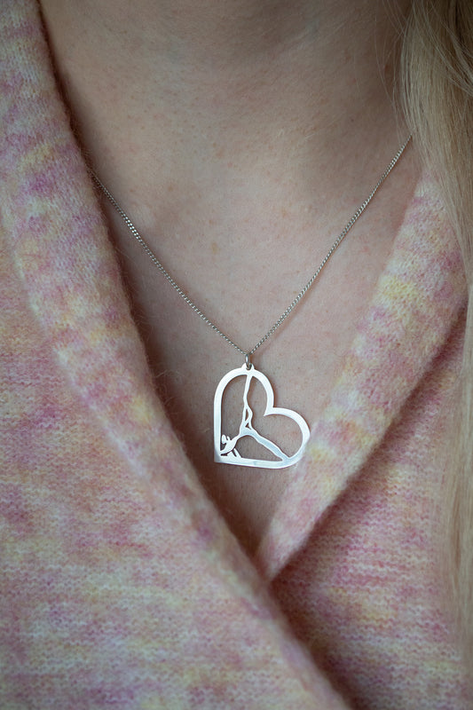 Rovaniemi LOVE - Joki-kaulakoru pieni hopea