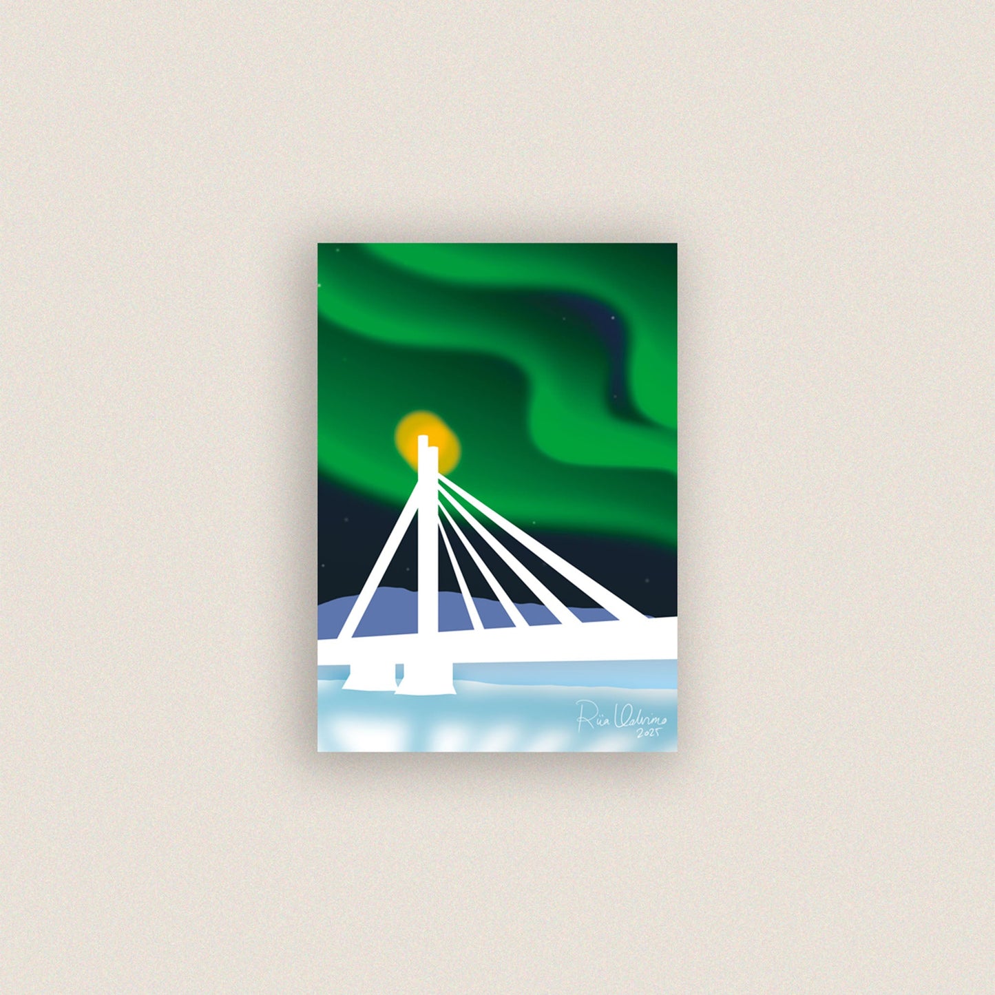 Lapin sykkivässä sydämessä I -postikortti