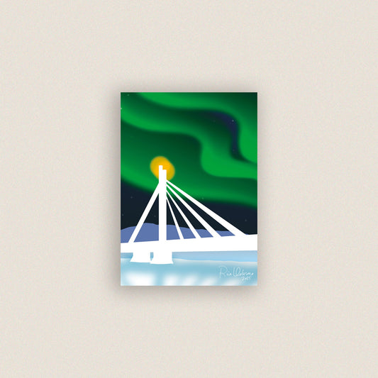 Lapin sykkivässä sydämessä I -postikortti