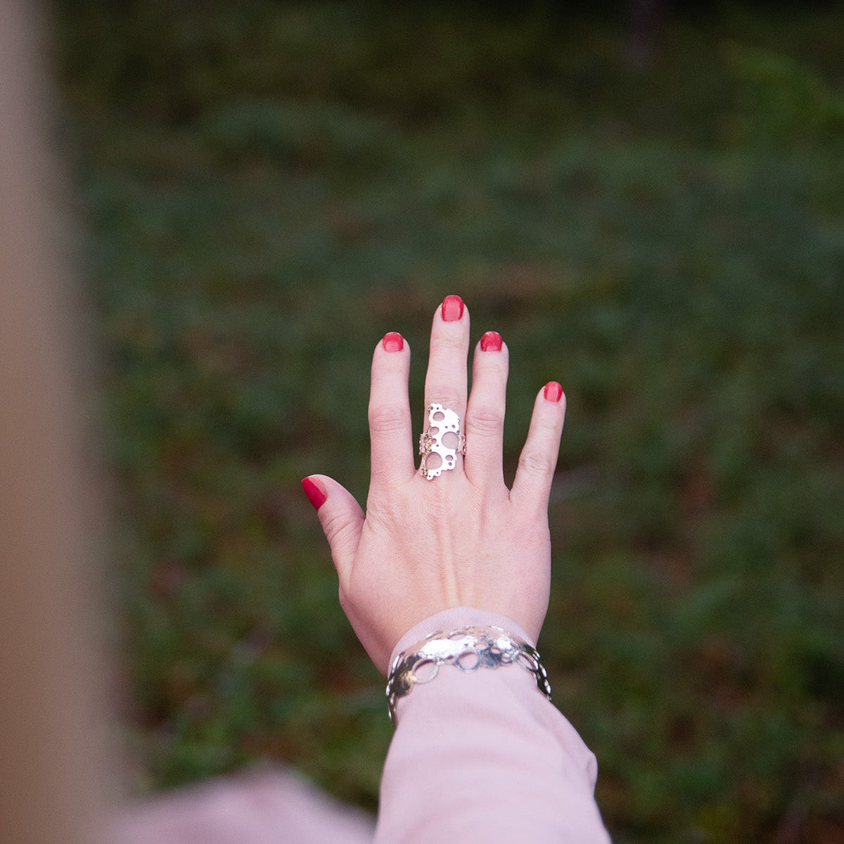 Rannalla-sormus hopea