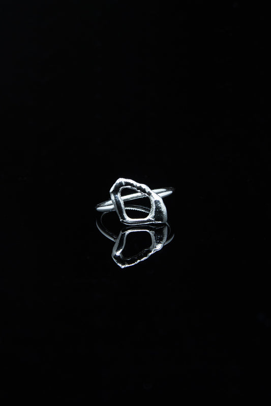 Erilaiset-sormus hopea, koko 16.5 (001)