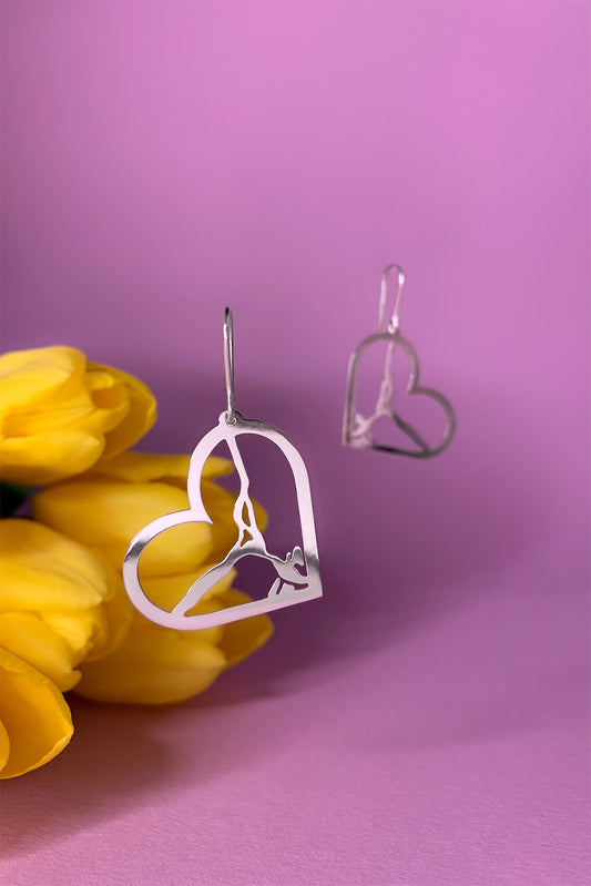 Rovaniemi LOVE - Joki-korvakorut pienet hopea