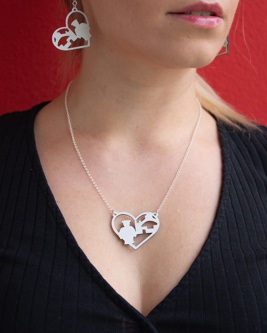 Oulu LOVE -vanerikaulakoru lumi