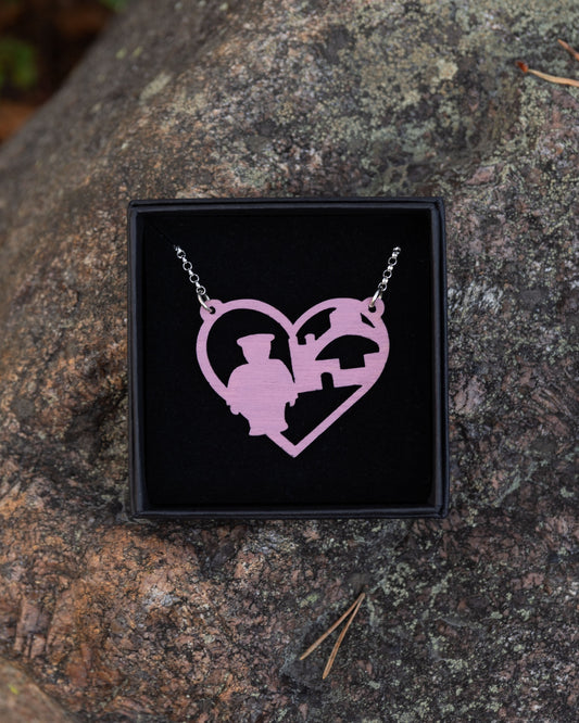 Oulu LOVE -vanerikaulakoru mustikkamaito