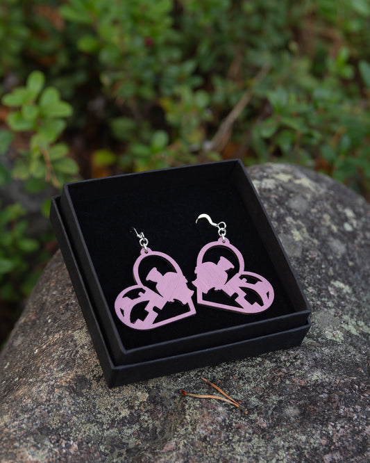 Oulu LOVE -vanerikorvakorut mustikkamaito