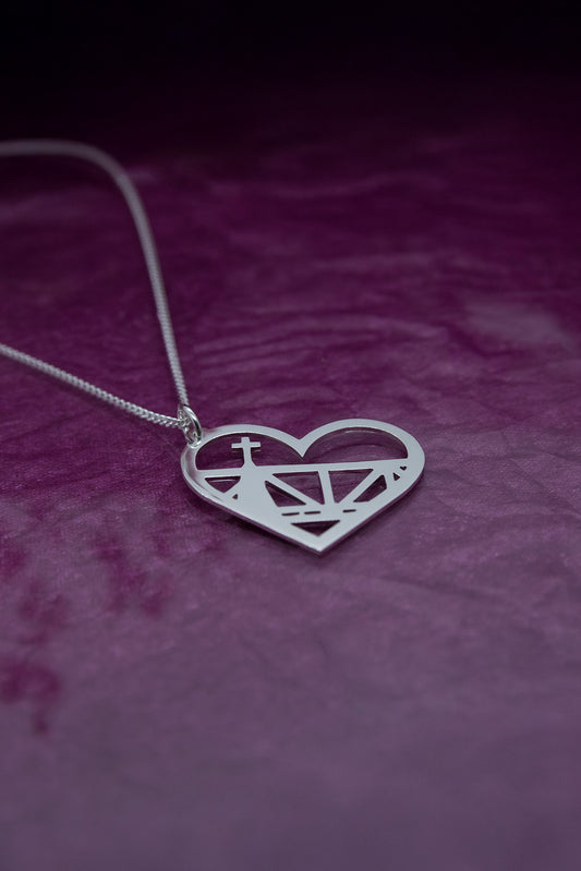 Rovaniemi LOVE - Kirkko-kaulakoru pieni hopea