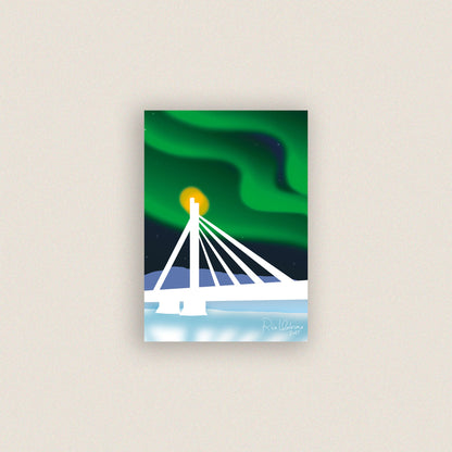 Lapin sykkivässä sydämessä I -postikortti