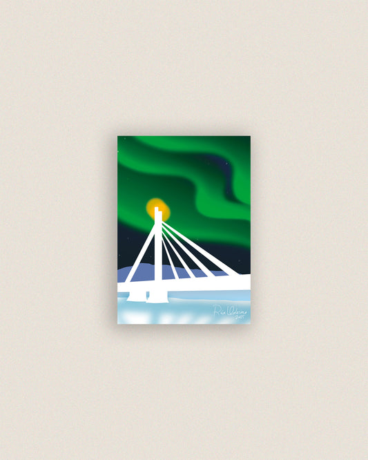 Lapin sykkivässä sydämessä I -postikortti