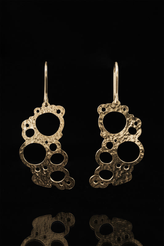 Rannalla-korvakorut, kullattu hopea