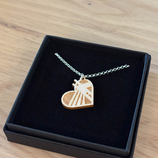 Rovaniemi LOVE - Jätkä-vanerikaulakoru, pieni