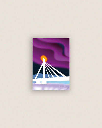 Lapin sykkivässä sydämessä II -postikortti