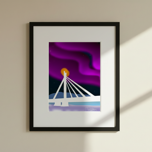 Lapin sykkivässä sydämessä II -taideprintti, matta